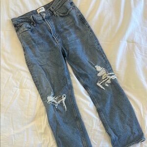 Agolde Distressed Blue Jeans
